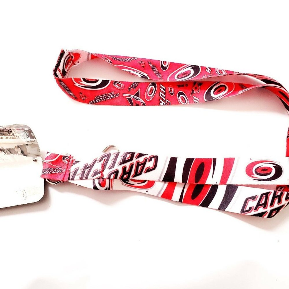 CAROLINA HURRICANES LANYARD DOUBLE SIDED STYLE WITH CLIP MULTI TEAM LOGO
